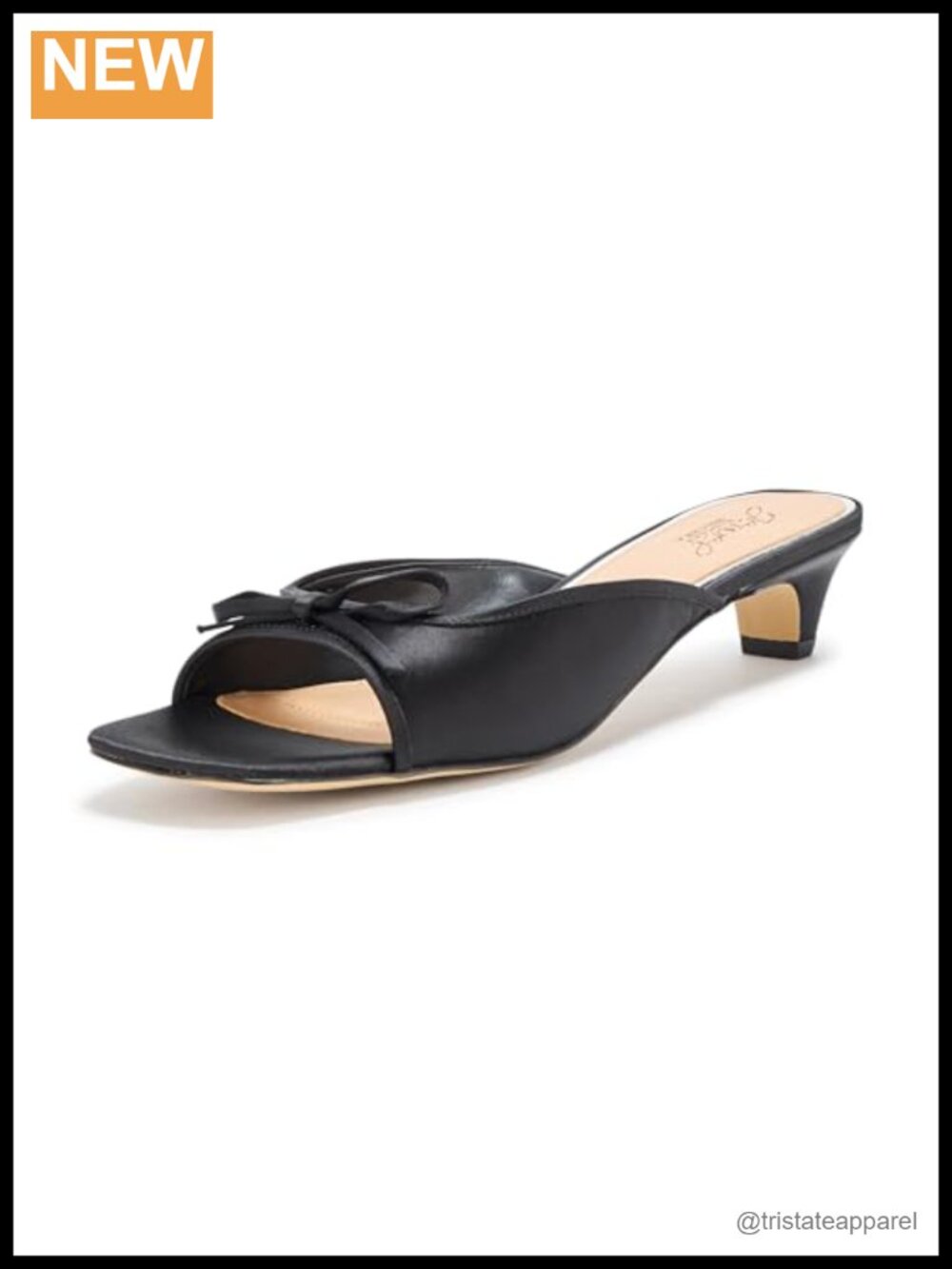 Satin Kitten Heel Peep Toe Slingback Slide Sandals Padded Comfort
